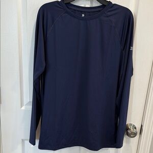 All in Motion XXL Boys 18 Navy Long Sleeve Athletic UPF Shirt